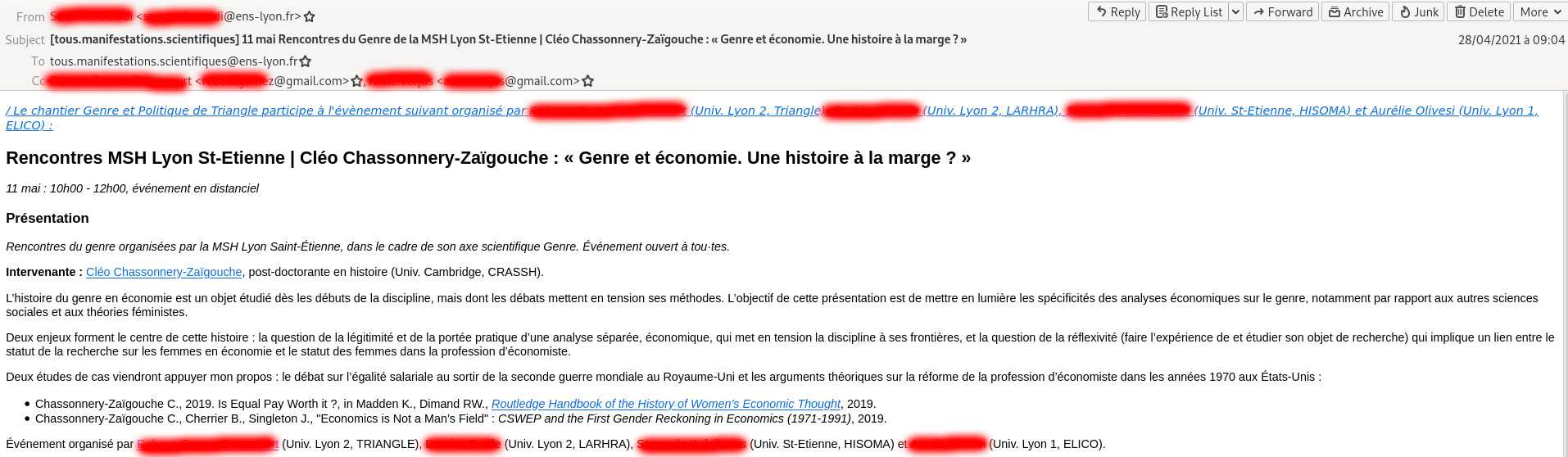 Genre et Economie