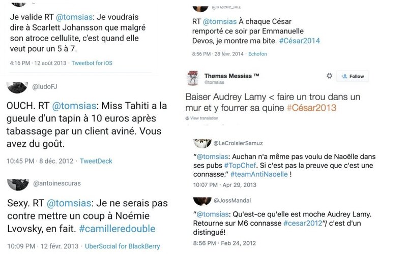 les tweets incriminants de Thomas Messias